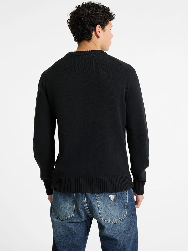 Embroidered Logo Sweater