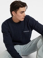 Cable-Knit Wool-Blend Sweater