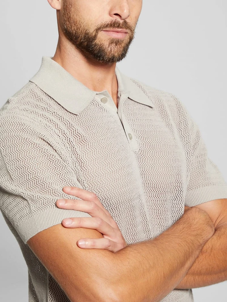 Eric Herringbone Polo