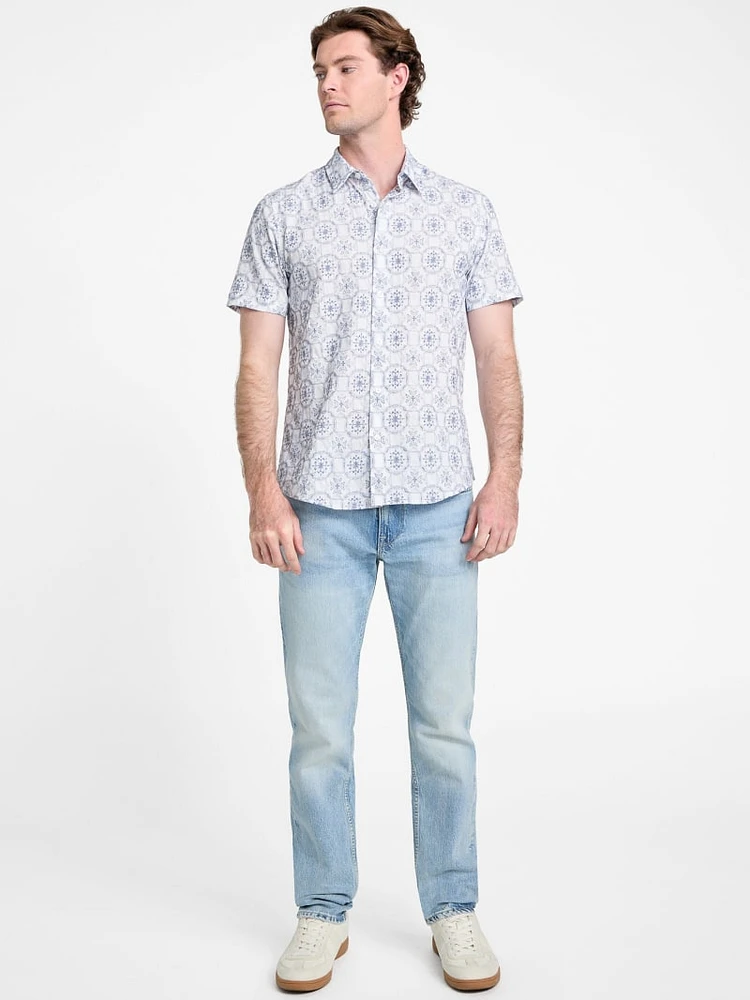 Mosaic Embroidered Shirt