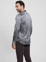 Eco Satin Paisley Shirt