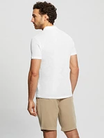 Gauze Half-Zip Polo