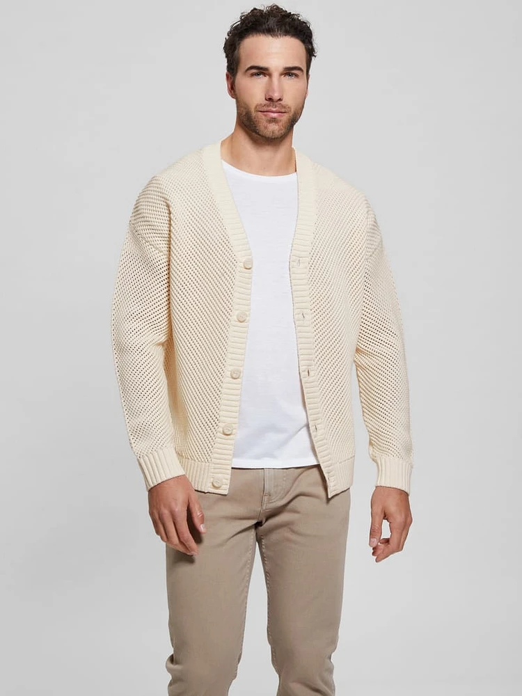 Eco Derek Mesh Stitch Cardigan