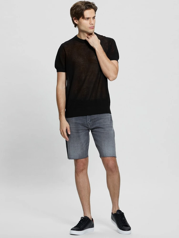 Eco Mesh Lenny Crewneck Tee