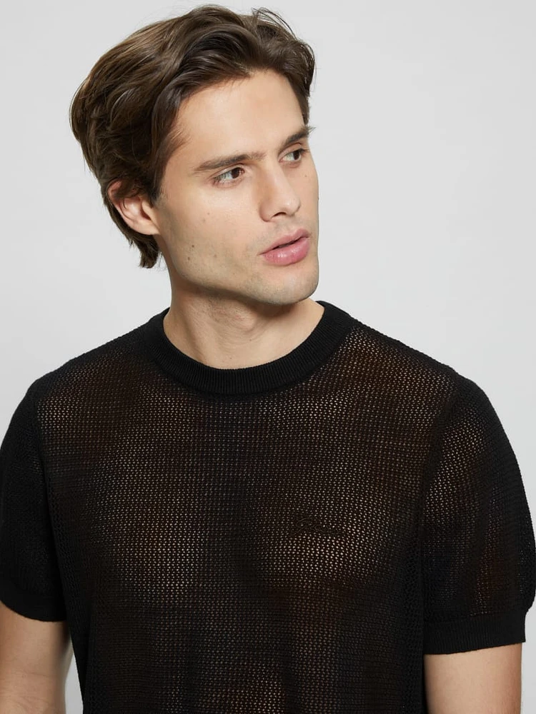 Eco Mesh Lenny Crewneck Tee