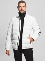Shiny Hooded Puffer Jacket