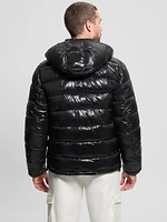 Shiny Hooded Puffer Jacket