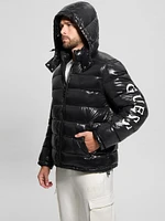 Shiny Hooded Puffer Jacket