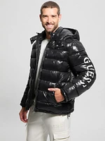 Shiny Hooded Puffer Jacket