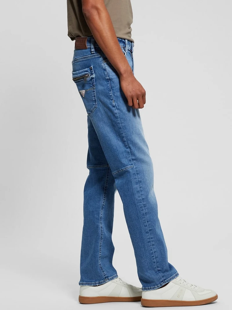 Eco Mateo Zip Pocket Straight Jeans