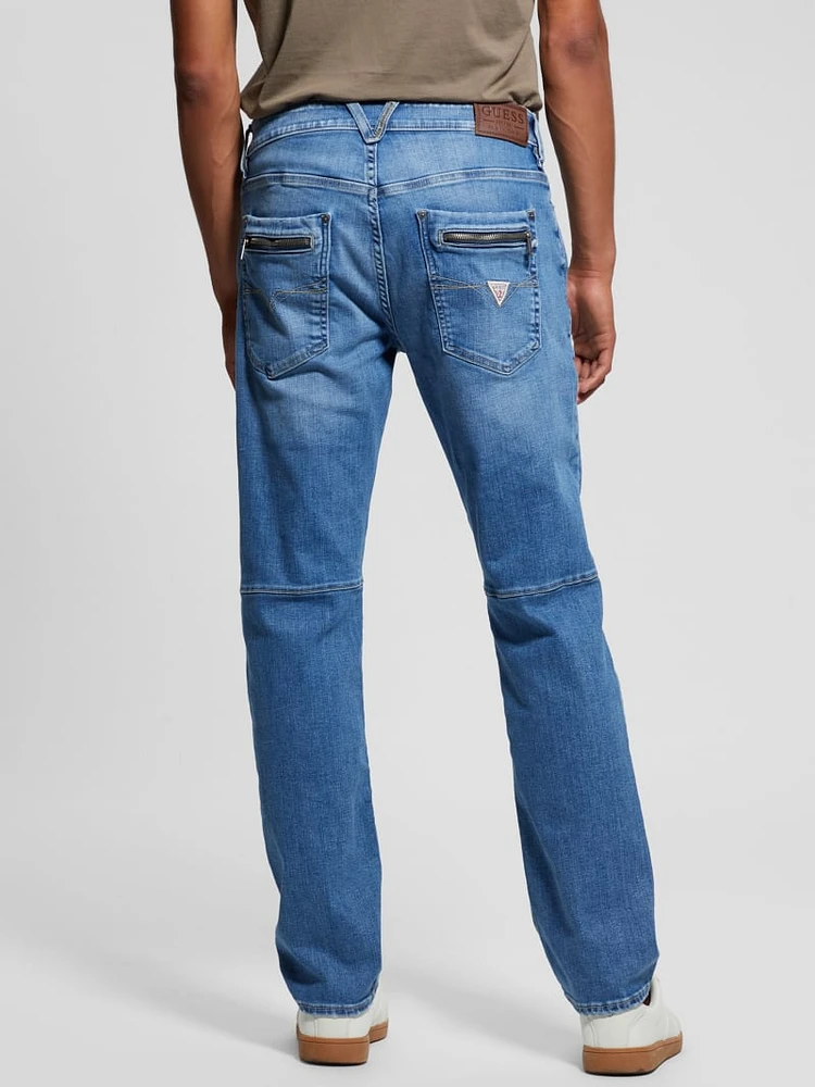 Eco Mateo Zip Pocket Straight Jeans