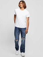 Eco Mateo Distressed Straight Jeans