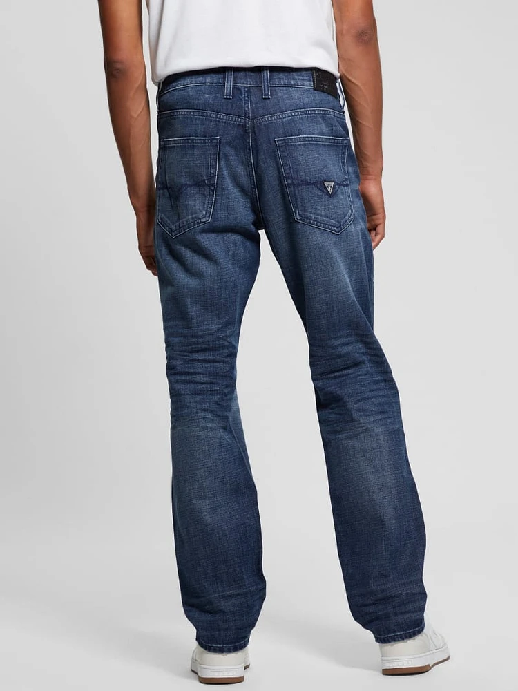 Eco Mateo Distressed Straight Jeans