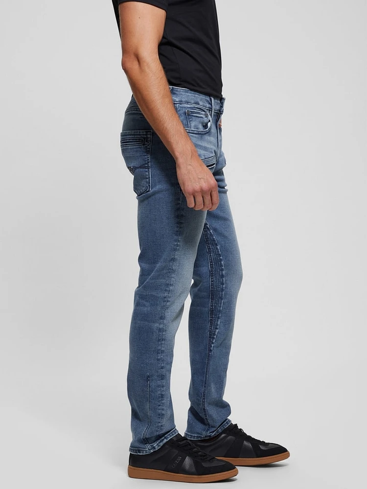 Eco Finnley Zippered Tapered Jeans