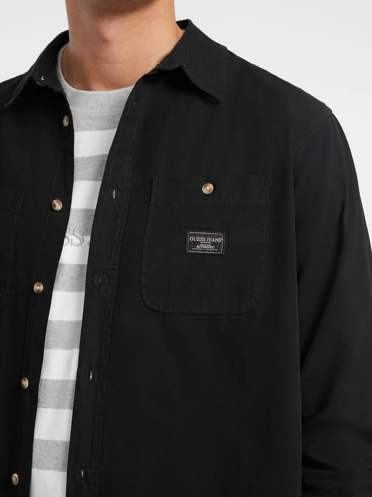 Long-Sleeve Pocket Shirt