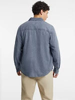 Classic Long-Sleeve Denim Shirt