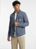 Classic Long-Sleeve Denim Shirt