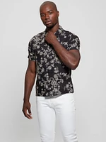 Eco Linen Freehand Floral Shirt