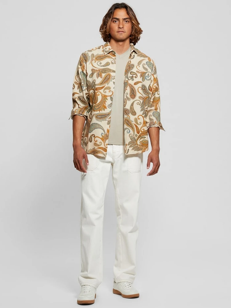 Eco Linen Paisley Shirt