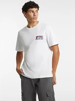 Mixed Chest Logo Tee