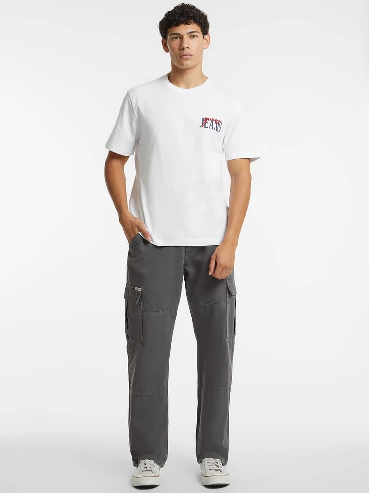 Mixed Chest Logo Tee