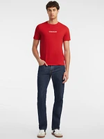 Slim Embroidered Logo Tee