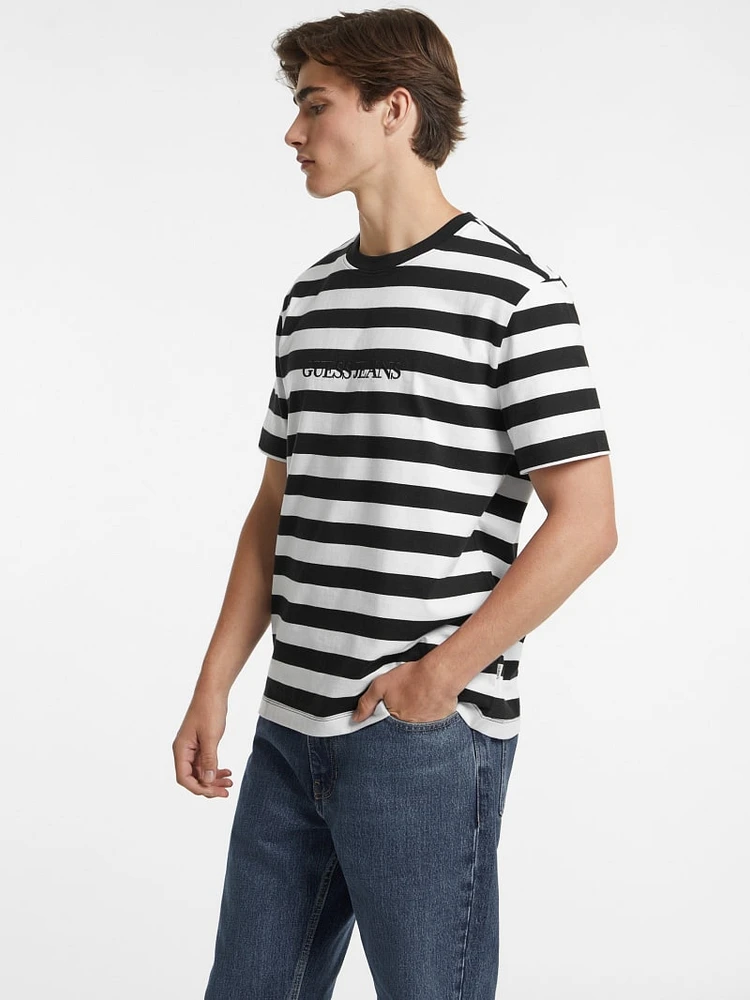 Striped Logo Tee