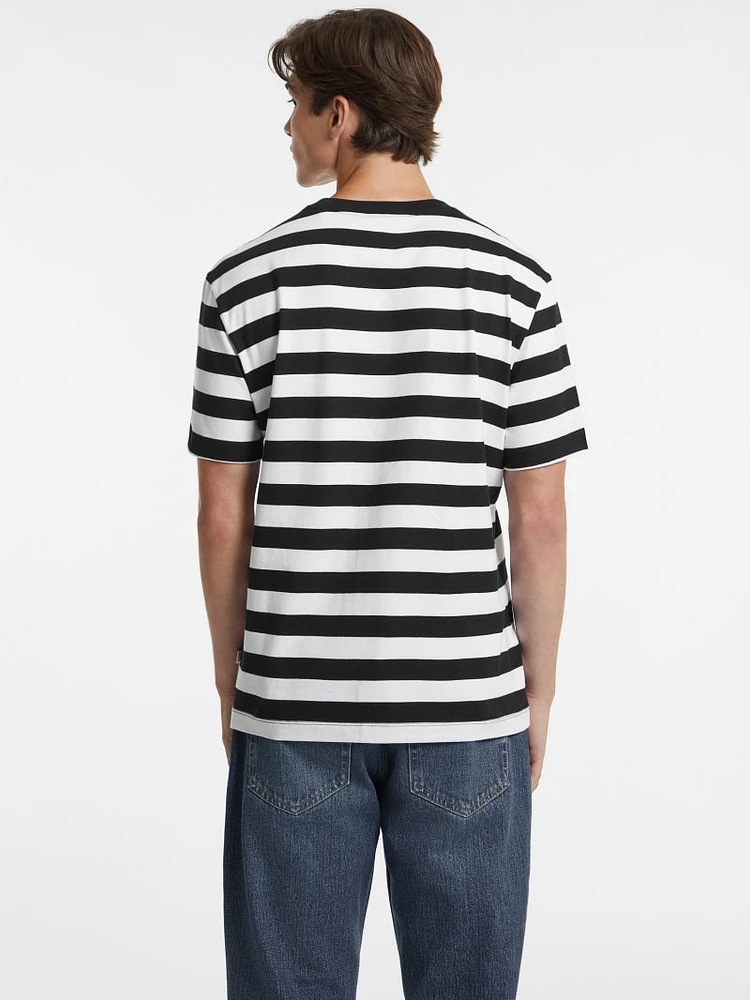 Striped Logo Tee