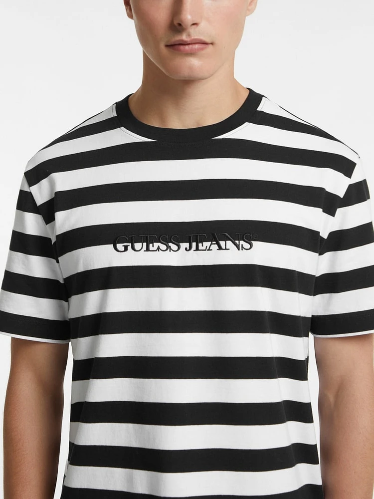 Striped Logo Tee