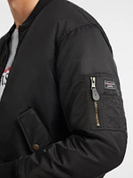 Nylon Bomber Jacket