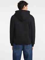 Chenille Patch Zip-Up Hoodie