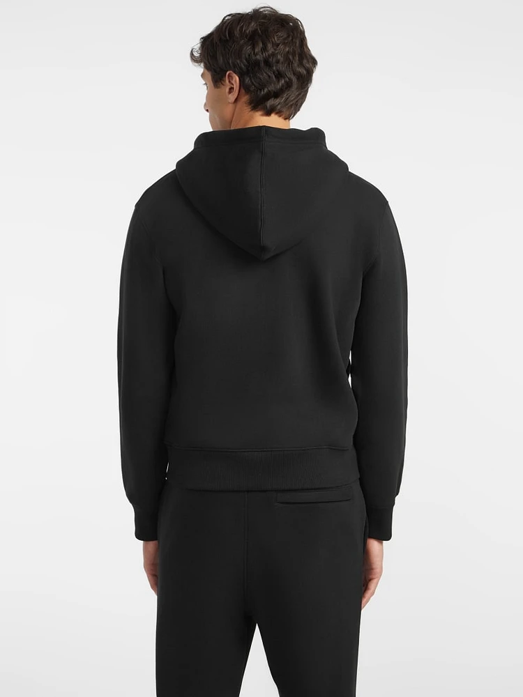 Slim Mini Patch Zip-Up Hoodie