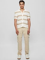 Eco Joshua Striped Crochet Shirt