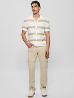 Eco Joshua Striped Crochet Shirt