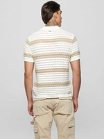 Eco Joshua Striped Crochet Shirt