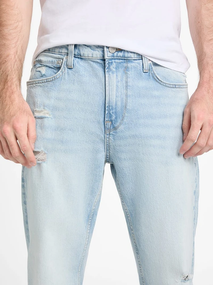 Eco Mason Distressed Straight Jeans