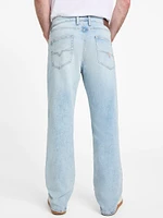 Eco Mason Distressed Straight Jeans