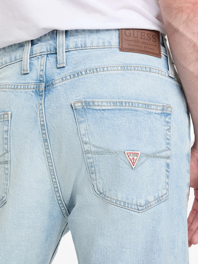 Eco Mason Distressed Straight Jeans