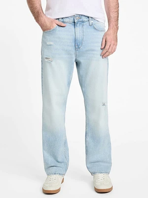 Eco Mason Distressed Straight Jeans