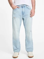 Eco Mason Distressed Straight Jeans