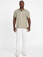 Eco Jacquard Foliage Pocket Shirt