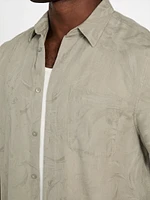 Eco Jacquard Foliage Pocket Shirt