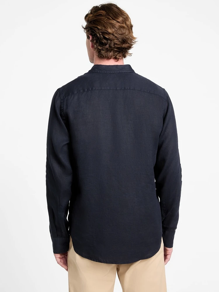 Eco Napa Linen-Blend Shirt