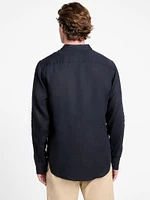 Eco Napa Linen-Blend Shirt