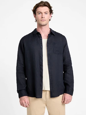 Eco Napa Linen-Blend Shirt