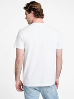 Eco Flower Embroidered Logo Tee