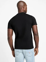 Eco Flower Embroidered Logo Tee