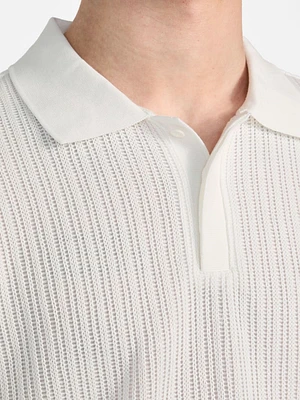 Dario Textured Knit Polo