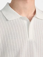 Dario Textured Knit Polo