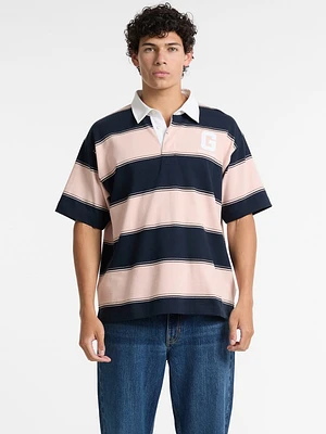 Eco Striped Rugby Polo